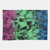 Groovy Eclectische Retro Trippy Polysexual Pride V Theedoek (Horizontaal)