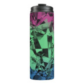 Groovy Eclectische Retro Trippy Polysexual Pride V Thermosbeker (Voorkant)