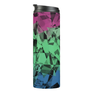 Groovy Eclectische Retro Trippy Polysexual Pride V Thermosbeker
