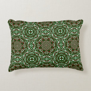 Groovy Eclectische Sierlijke Kerst Mandala Patroon Accent Kussen