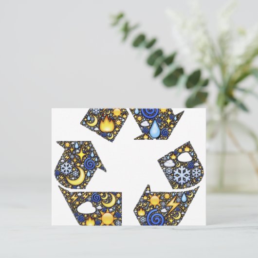 Groovy Ecology Briefkaart (Staand voorkant)