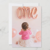 Groovy een 1e verjaardag Retro bloemenretro Kaart (Achterkant)