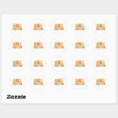 Groovy Een Dankbare Verpleegster Thanksgiving Ronde Sticker (Vel)