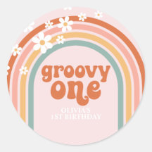 Groovy Eén madeliefje boho bloemrijke regenboog 1e