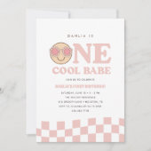 Groovy een meisjes geruit gelukkig gezicht | Verja Kaart (Voorkant)