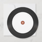 Groovy Eén Retro Vinylplaat Kaart (Achterkant)
