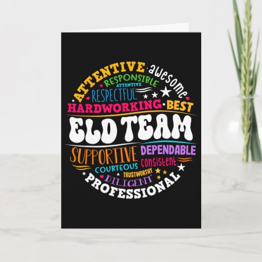 Groovy Eld Team Crew Engels Taal Ontwikkeling Kaart (Voorkant)