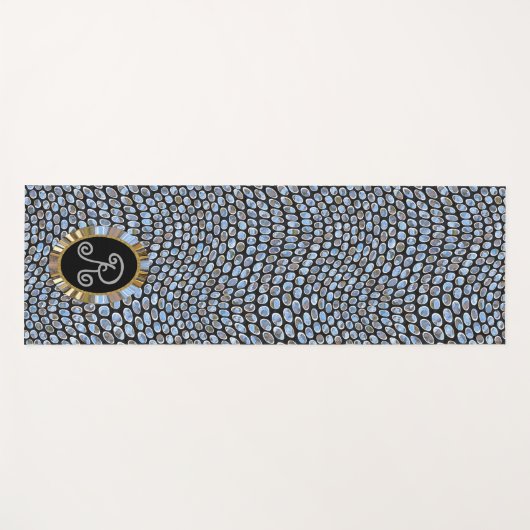 Groovy Elegance Monogram Speciaal Yogamat (Voorkant (horizontaal))