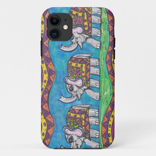 Groovy Elephant Parade Case-Mate iPhone Case (Achterkant)