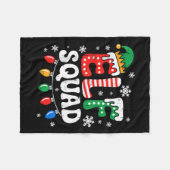 Groovy Elf Squad Elf Familie Kerst Matching Paj Fleece Deken (Voorkant (Horizontaal))