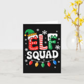Groovy Elf Squad Elf Familie Kerst Matching Paj Kaart (Gele Bloem)