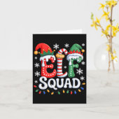 Groovy Elf Squad Elf Familie Kerst Matching Paj Kaart (Gele Bloem)