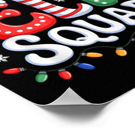 Groovy Elf Squad Elf Familie Kerst Matching Paj Poster (Hoek)