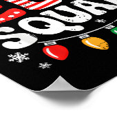 Groovy Elf Squad Elf Familie Kerst Matching Paj Poster (Hoek)