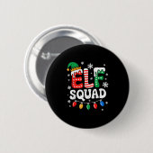 Groovy Elf Squad Elf Familie Kerst Matching Paj Ronde Button 5,7 Cm (Voorkant /achterkant)