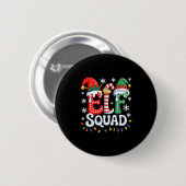 Groovy Elf Squad Elf Familie Kerst Matching Paj Ronde Button 5,7 Cm (Voorkant /achterkant)
