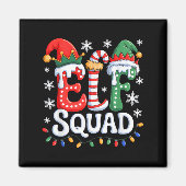 Groovy Elf Squad Elf Family Christmas Matching Paj Magneet (Voorkant)