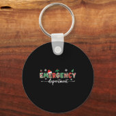 Groovy Emergency Department Christmas Santa Er Cre Sleutelhanger (Voorkant)