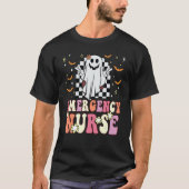 Groovy Emergency Room Nurse Ghost Retro ER Future  T-shirt (Voorkant)