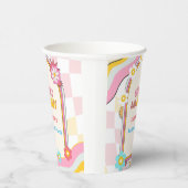 Groovy en Boozy Bachelorette Party Decor 70'S Papieren Bekers (Rechts)