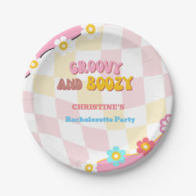 Groovy en Boozy Bachelorette Party Decor 70'S