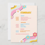 Groovy en Boozy Bachelorette Weekend Route Kaart (Achterkant)