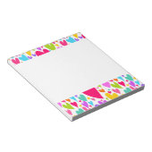 Groovy en Romantisch Kleurrijke Harten Valentijn Notitieblok (Schuin)