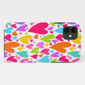 Groovy en Romantische Kleurrijke Harten Valentijns Case-Mate iPhone Case (Achterkant (horizontaal))