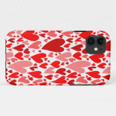 Groovy en romantische Red Hearts Valentijnsdag Case-Mate iPhone Case (Achterkant (horizontaal))
