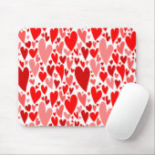 Groovy en romantische Red Hearts Valentijnsdag Muismat (Met muis)