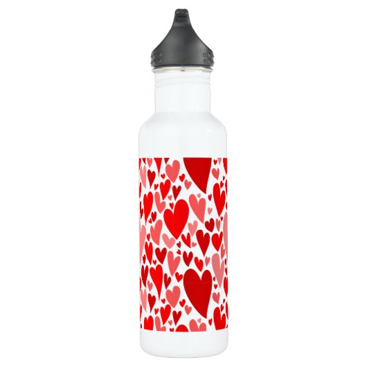 Groovy en romantische Red Hearts Valentijnsdag Waterfles (Rechts)