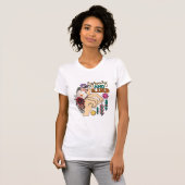 Groovy en vriendelijk Wildflower vrouwen T-shirt (Voorkant volledig)