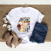 Groovy en vriendelijk Wildflower vrouwen T-shirt