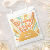 Groovy en wild retro zon kinderen verjaardag bedankzakje (Geknipt)