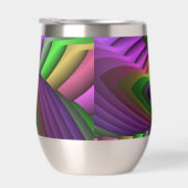 Groovy Energetische Kleurrijke Neon Fractal Patroo (Rechts)