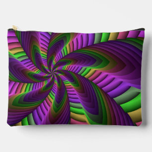 Groovy Energetische Kleurrijke Neon Fractal Patroo Etui