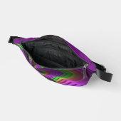 Groovy Energetische Kleurrijke Neon Fractal Patroo Heuptasje (Open)