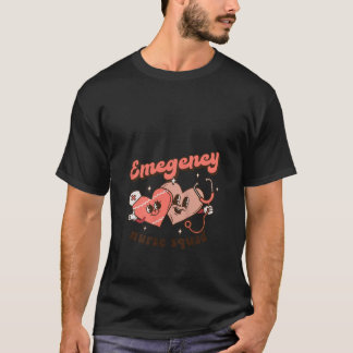 Groovy ER Noodkamer Verpleegkundige Squad Valentij T-shirt