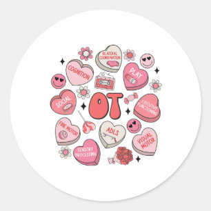 Groovy Ergotherapie Valentijn Ot Gesprek Ronde Sticker