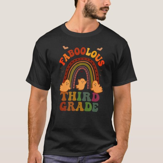 Groovy FABOOLOUS 3RD GRADE-TEACHERkostuum Dit is T-shirt (Voorkant)