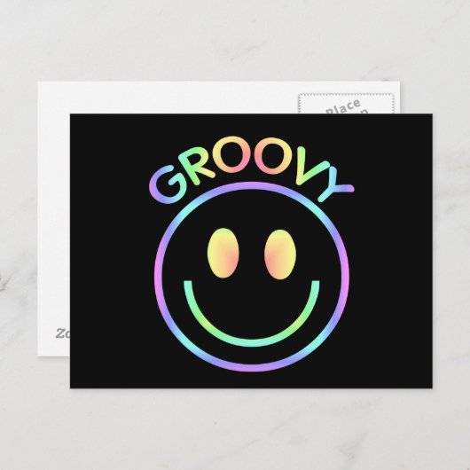 Groovy Face Briefkaart (Voorkant / Achterkant)