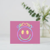 Groovy Face Briefkaart (Staand voorkant)