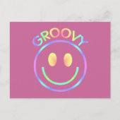 Groovy Face Briefkaart (Voorkant)