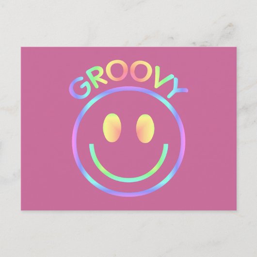 Groovy Face Briefkaart (Voorkant)