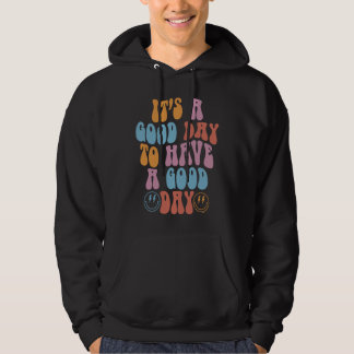 Groovy Face Het is een goede dag om een goede dag  Hoodie