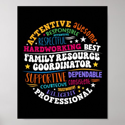 Groovy Family Resource Coordinator Appreciation  Poster (Voorkant)