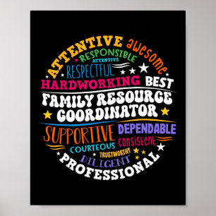 Groovy Family Resource Coordinator Waardering Poster