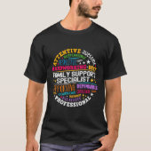 Groovy Family Support Specialist Appreciation Week T-shirt (Voorkant)