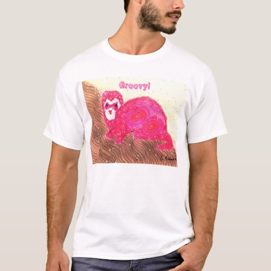 Groovy ferret t-shirt (Voorkant)