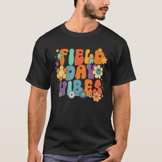 Groovy Field Day 2023 Funny Field Day Vibes Teache T-shirt (Voorkant)